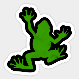 Green Frog Sticker